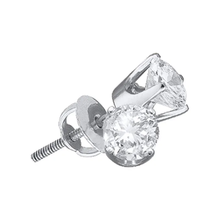 14kt White Gold Womens Round Diamond Solitaire Stud Earrings 78 Cttw mayamila Earrings 14kt White Gold Womens Round Diamond Solitaire Stud Earrings 78 Cttw mayamila Earrings