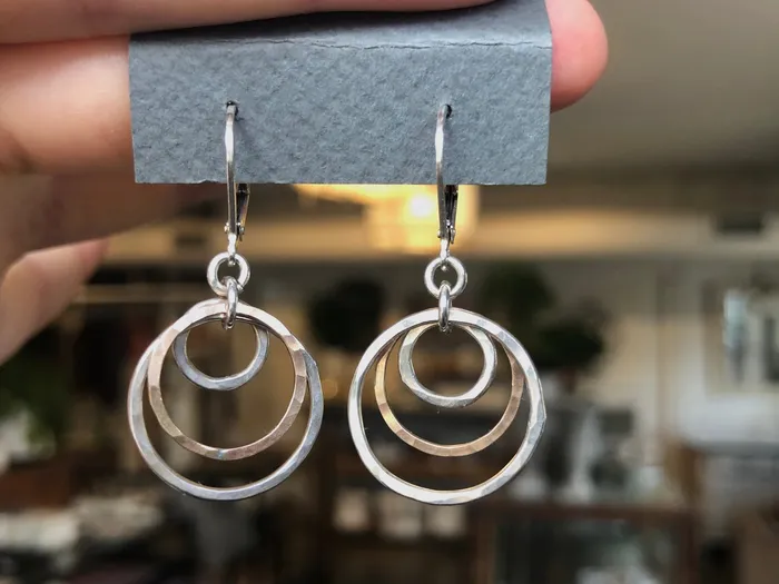 Christiane Danna Consignment Earrings Triple Hoop Earrings