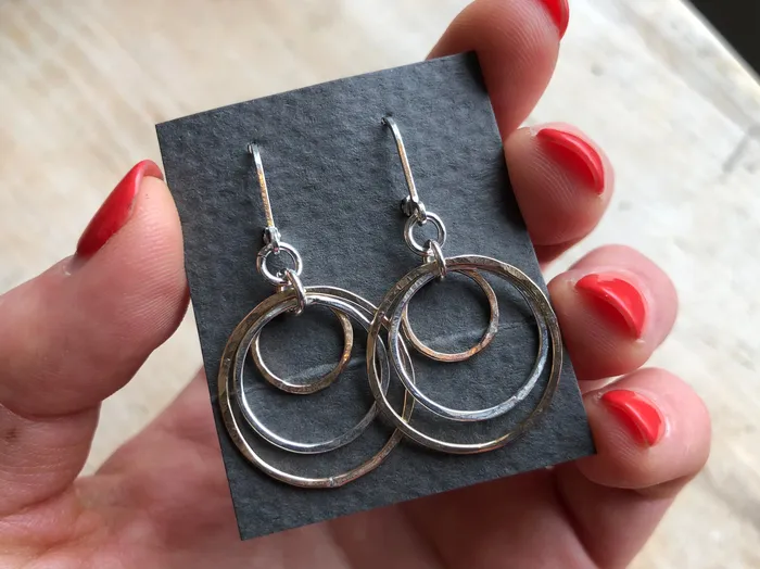 Christiane Danna Consignment Earrings Triple Hoop Earrings