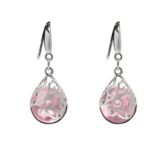 Earrings Bottled Up Designs Filigree Teardrop Sterling Earrings