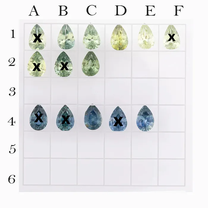 Envero Jewelry Earrings 050ct Calibrated Pear Montana Sapphires 6x4mm CS263