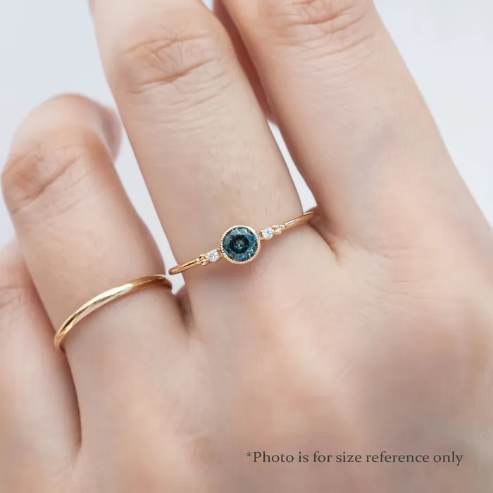 Estel Ring 43mm 04ct Light Blue Montana Sapphire 14k White Gold Envero Jewelry Rings