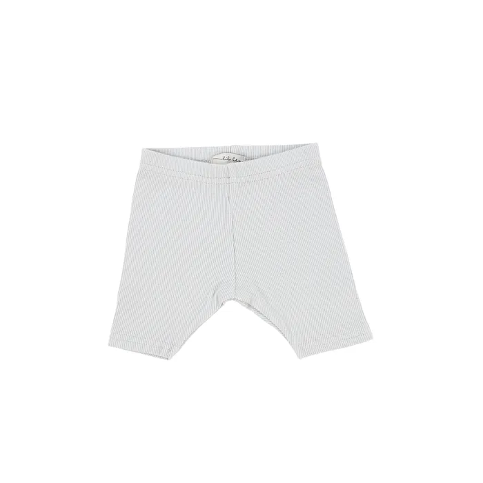 Lil Legs Ribbed Shorts Light Grey Lil Legs Necklaces