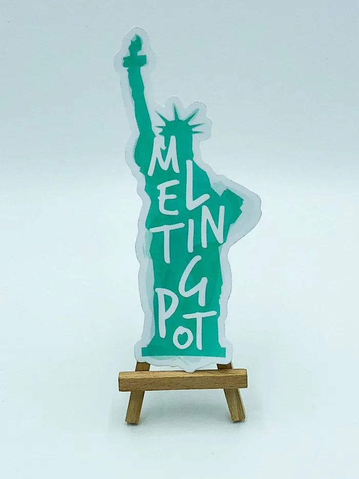 Necklaces Statue of Liberty Melting Pot SoarBlue