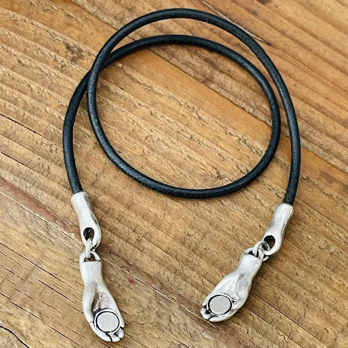 Pewter Hand in Hand Necklace HeidiJHale Designs Necklaces Pewter Hand in Hand Necklace HeidiJHale Designs Necklaces
