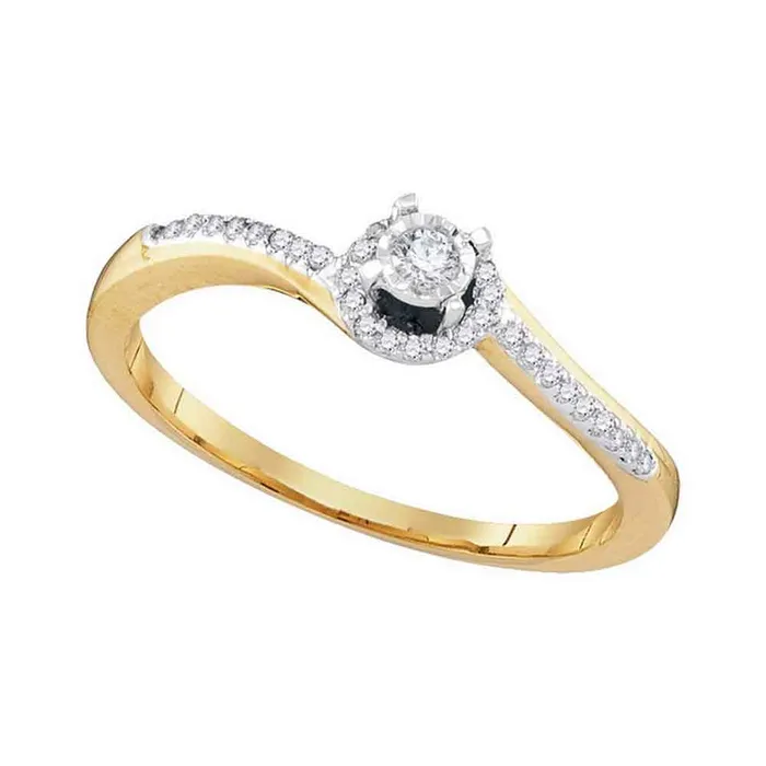 Rings 10kt Yellow Gold Womens Round Diamond Solitaire Bridal Wedding Engagement Ring 16 Cttw mayamila Rings 10kt Yellow Gold Womens Round Diamond Solitaire Bridal Wedding Engagement Ring 16 Cttw mayamila