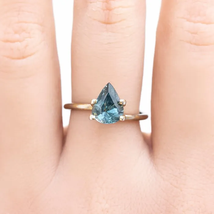 Rings Envero Jewelry 209ct Pear Cut Blue Madagascar Sapphire SF365 Rings Envero Jewelry 209ct Pear Cut Blue Madagascar Sapphire SF365