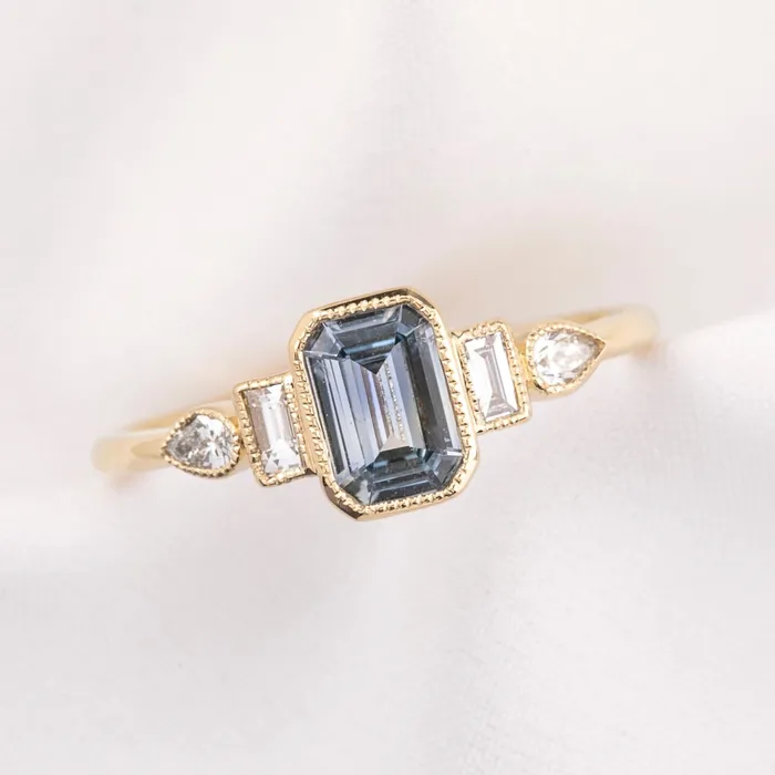 Rings Envero Jewelry Edith Ring 071ct Light Blue Montana Sapphire 14k Yellow Gold One of a kind Rings Envero Jewelry Edith Ring 071ct Light Blue Montana Sapphire 14k Yellow Gold One of a kind