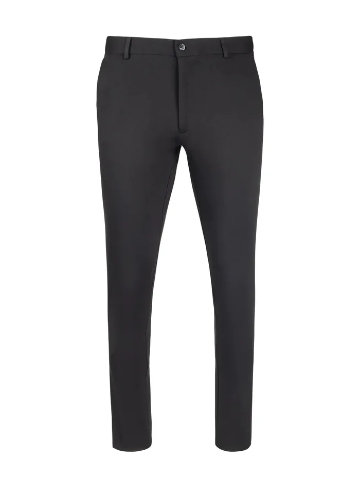 TO Collection Mens Urban Stretch Pants Slim Black TO Collection Rings