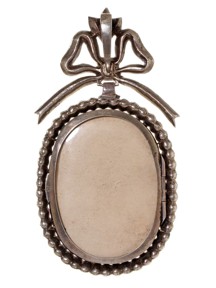 Bell Bird Antiques Paste Cherub Pendant Necklaces
