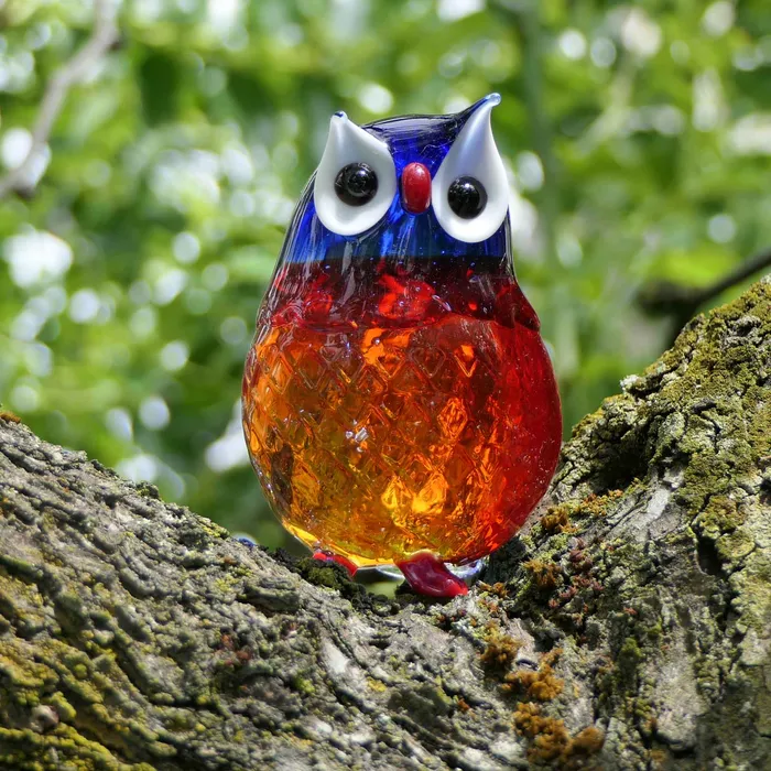 Big Owl Murano Glass Balbi Cristiano Rings