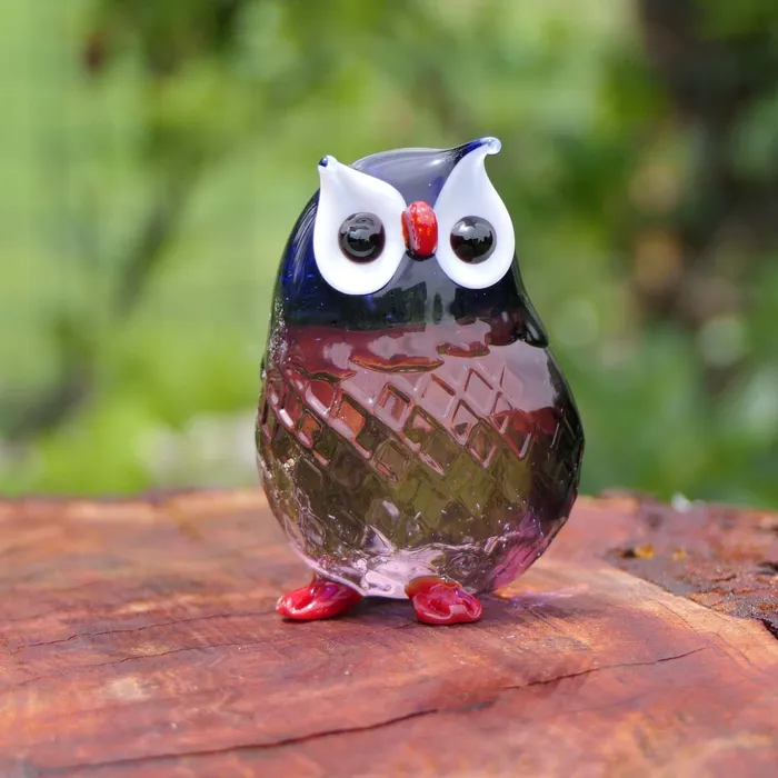 Big Owl Murano Glass Balbi Cristiano Rings