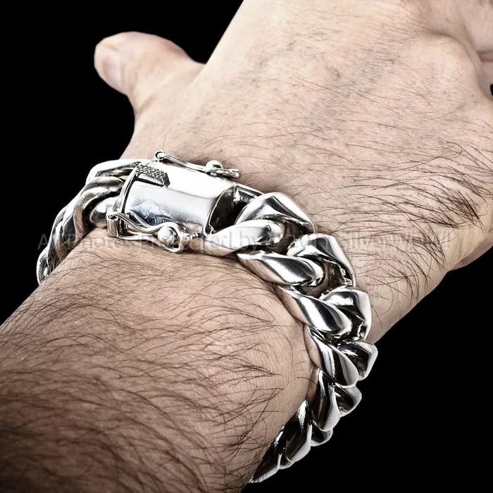 Bracelets silverwow 20mm Miami Cuban Link Bracelet