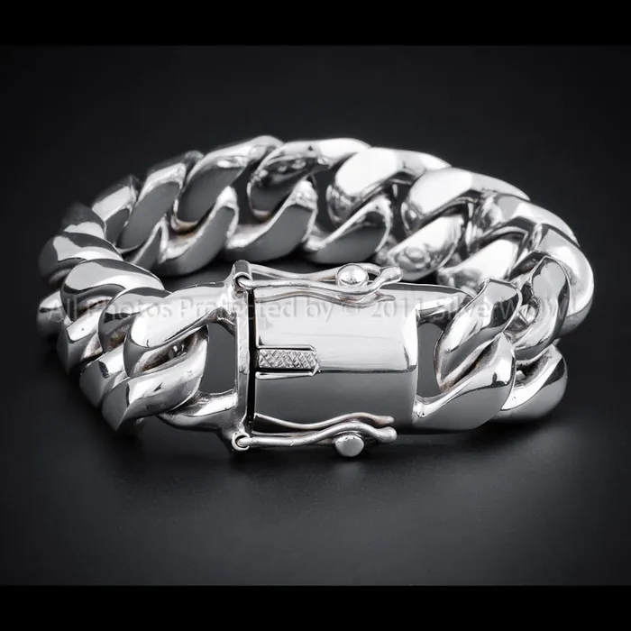 Bracelets silverwow 20mm Miami Cuban Link Bracelet