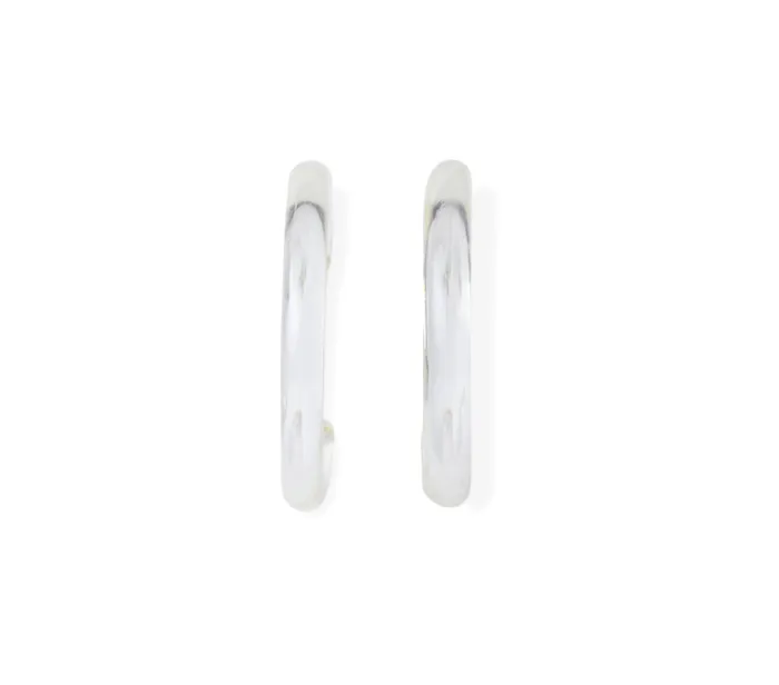 Crystal Haze Jewelry Earrings Translucent hoops Clear
