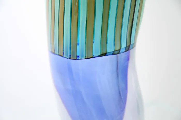 Don Romano Earrings Green stripes vase Don Romano Earrings Green stripes vase