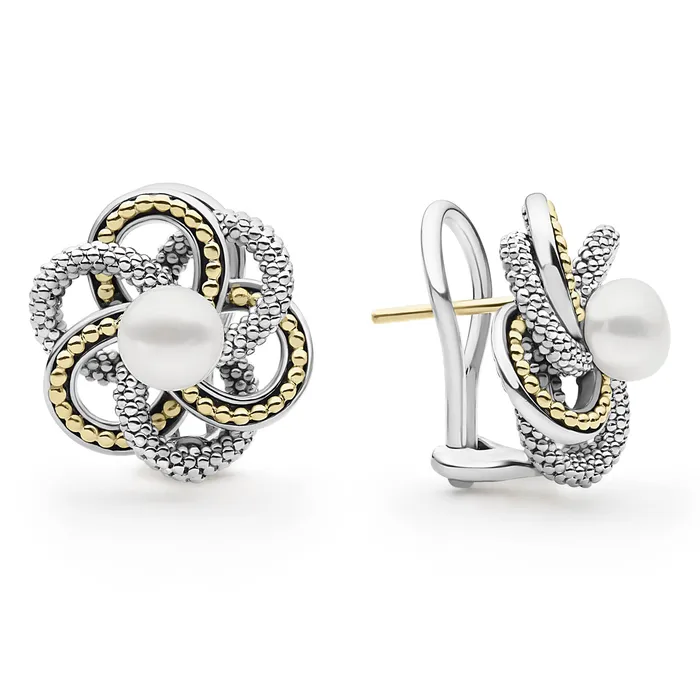 Earrings LAGOS Love Knot Pearl Love Knot Earrings