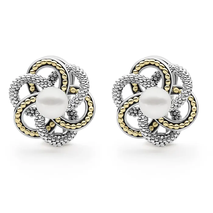 Earrings LAGOS Love Knot Pearl Love Knot Earrings