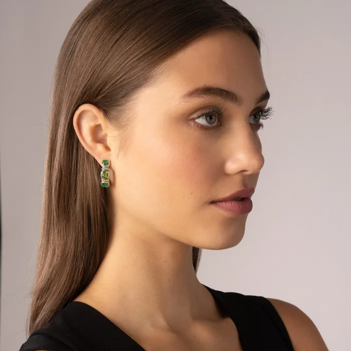Earrings LAGOS Rittenhouse Peridot Hoop Earrings