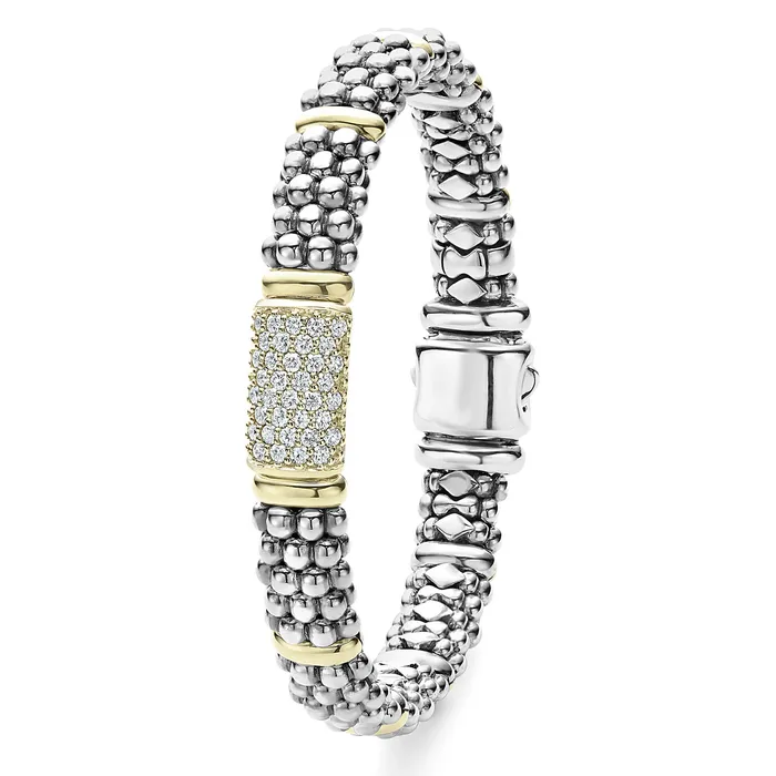 LAGOS Bracelets Signature Caviar Caviar Diamond Bracelet 9mm