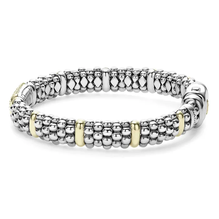 LAGOS Bracelets Signature Caviar Caviar Diamond Bracelet 9mm