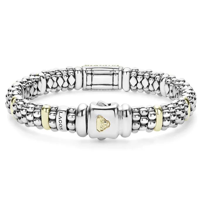LAGOS Bracelets Signature Caviar Caviar Diamond Bracelet 9mm