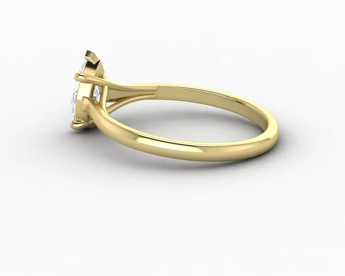 Nora 075 Ct Solitaire Pear Cut Engagement Ring Sapheena Jewelry Rings