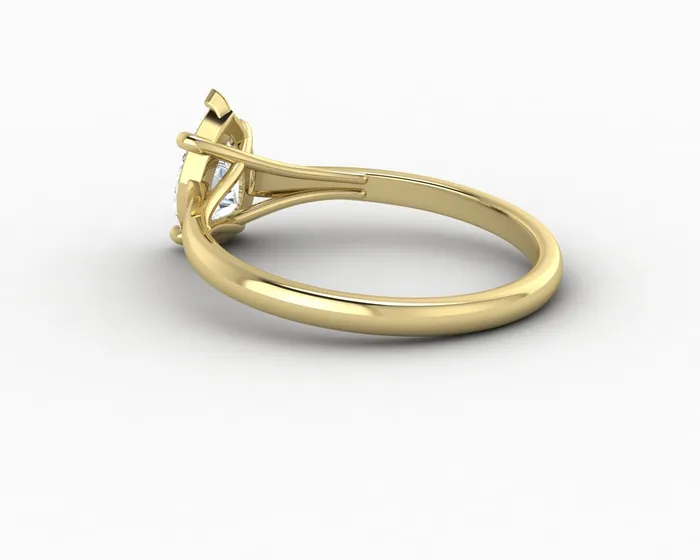 Nora 075 Ct Solitaire Pear Cut Engagement Ring Sapheena Jewelry Rings