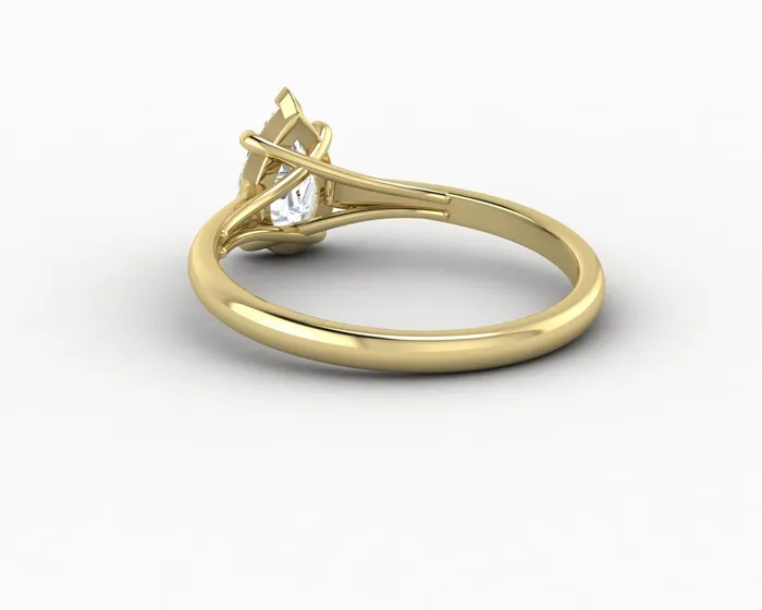 Nora 075 Ct Solitaire Pear Cut Engagement Ring Sapheena Jewelry Rings
