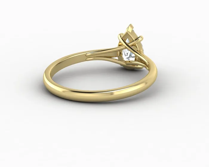 Nora 075 Ct Solitaire Pear Cut Engagement Ring Sapheena Jewelry Rings
