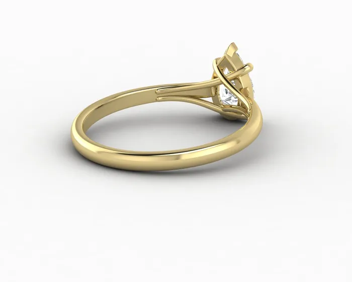 Nora 075 Ct Solitaire Pear Cut Engagement Ring Sapheena Jewelry Rings