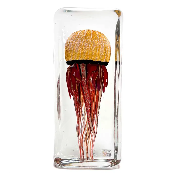 Oball Earrings Jellyfish Big Aquarium Murano Glass Oball Earrings Jellyfish Big Aquarium Murano Glass