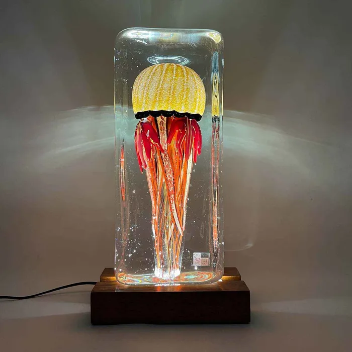 Oball Earrings Jellyfish Big Aquarium Murano Glass Oball Earrings Jellyfish Big Aquarium Murano Glass