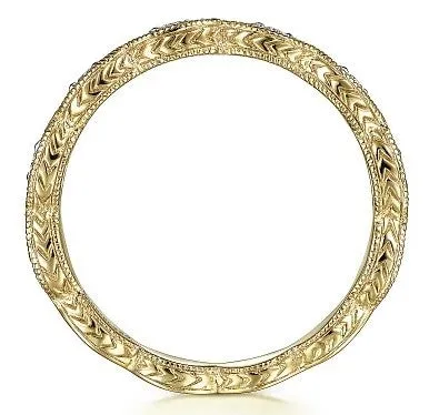 Rings GABRIEL CO 14K Yellow Gold Diamond Bujukan Marquise Station Ring