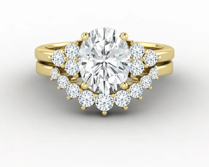 Rings Sapheena Jewelry Astrid 15 Ct Oval Cut Bridal Set