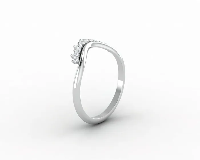 Rings Sapheena Jewelry Paige 16 Ct Curved Tiara Wedding Band