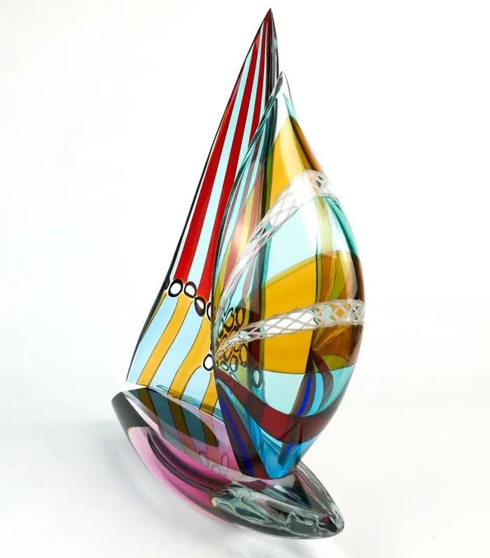 Valter Rossi Earrings Multicolor Sailboat cm 40 Valter Rossi Earrings Multicolor Sailboat cm 40