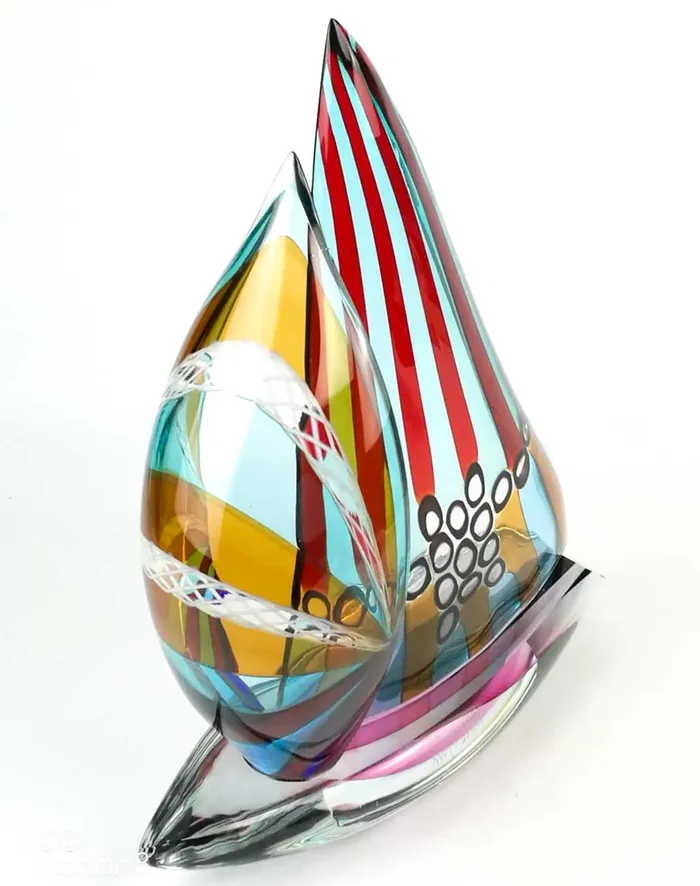 Valter Rossi Earrings Multicolor Sailboat cm 40 Valter Rossi Earrings Multicolor Sailboat cm 40