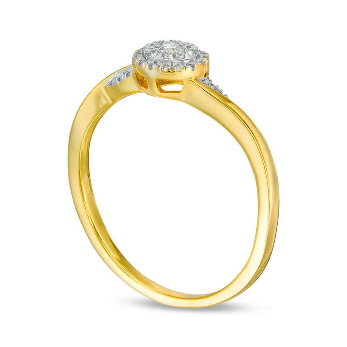 017 CT TW Composite Natural Diamond Promise Ring in Solid 10K Yellow Gold Goldia Rings 017 CT TW Composite Natural Diamond Promise Ring in Solid 10K Yellow Gold Goldia Rings
