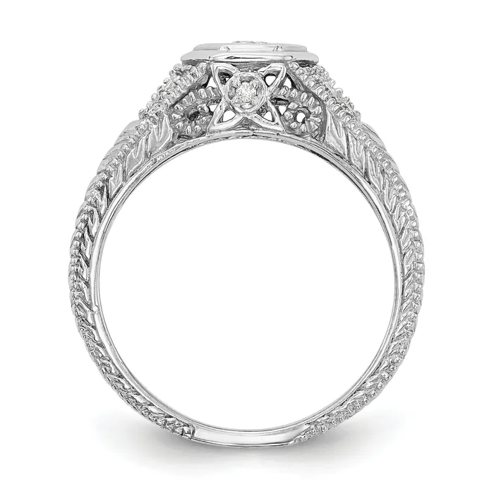 020ct CZ Solid Real 14K White Gold Engagement Ring Goldia Rings