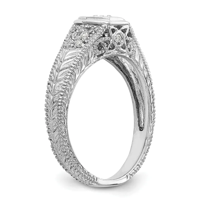 020ct CZ Solid Real 14K White Gold Engagement Ring Goldia Rings