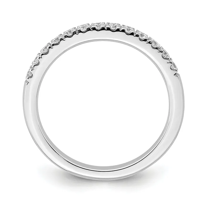 033ct CZ Solid Real 14K White Gold Wedding Wedding Band Ring Goldia Rings