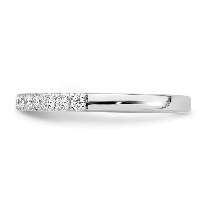 033ct CZ Solid Real 14K White Gold Wedding Wedding Band Ring Goldia Rings