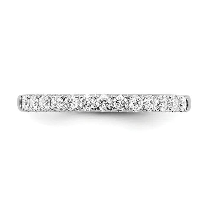 033ct CZ Solid Real 14K White Gold Wedding Wedding Band Ring Goldia Rings