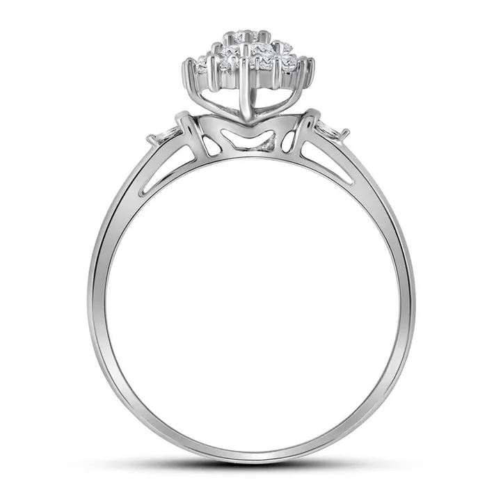 14CTWDiamond CLUSTER RING gndatlanta Rings