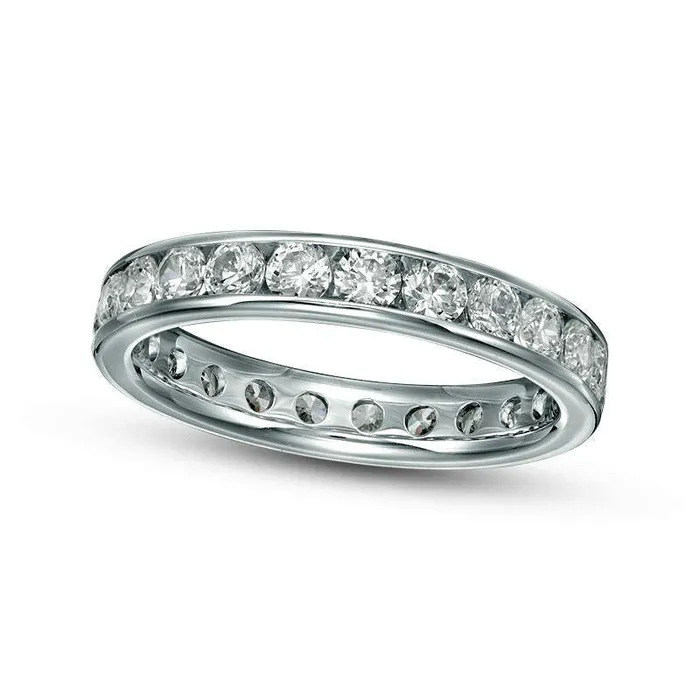 15 CT TW Natural Diamond Eternity Band in Solid 14K White Gold HSI2 Goldia Rings 15 CT TW Natural Diamond Eternity Band in Solid 14K White Gold HSI2 Goldia Rings