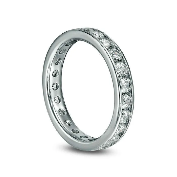 15 CT TW Natural Diamond Eternity Band in Solid 14K White Gold HSI2 Goldia Rings 15 CT TW Natural Diamond Eternity Band in Solid 14K White Gold HSI2 Goldia Rings