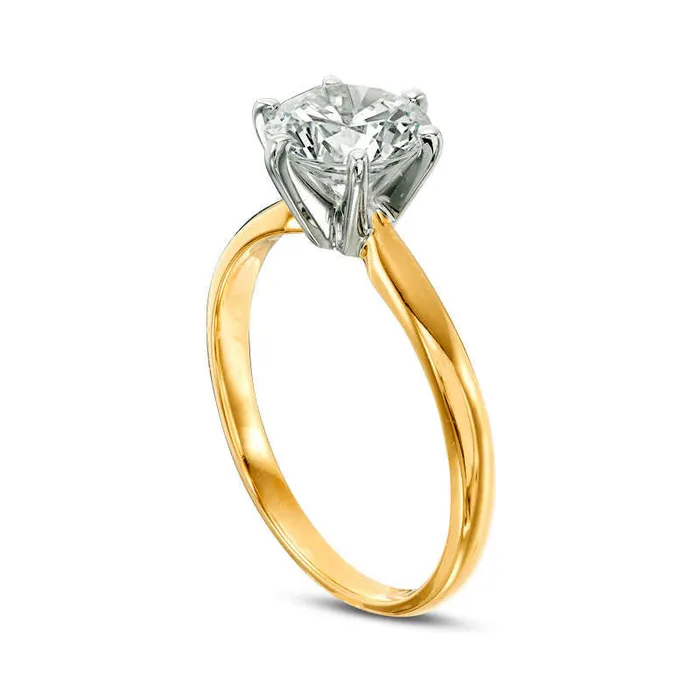 150 CT Certified Natural Clarity Enhanced Diamond Solitaire Engagement Ring in Solid 14K Gold II2 Goldia Rings 150 CT Certified Natural Clarity Enhanced Diamond Solitaire Engagement Ring in Solid 14K Gold II2 Goldia Rings