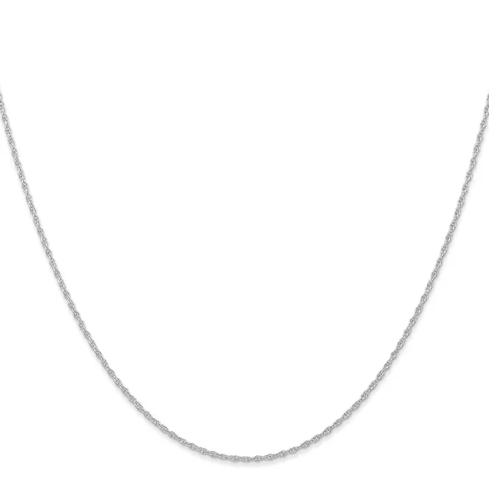10k White Gold 95mm Carded Cable Rope Chain Necklace QGold Necklaces 10k White Gold 95mm Carded Cable Rope Chain Necklace QGold Necklaces