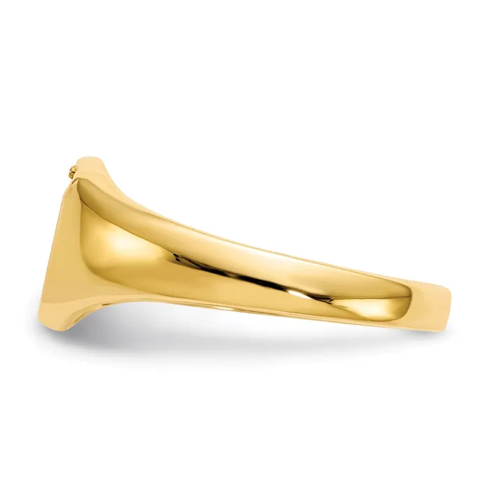14k AAA Diamond signet ring Goldiacom Rings